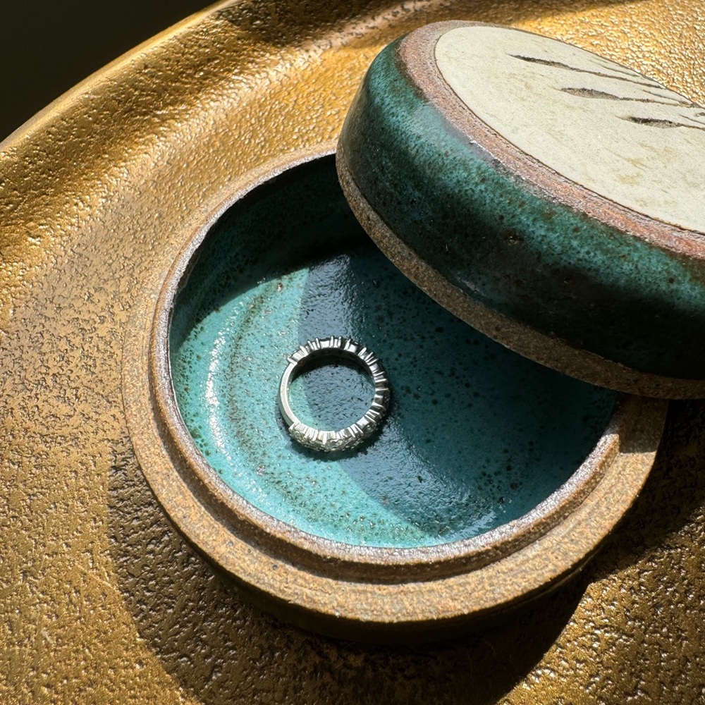 Handmade ring container. Ceramic. - Picture 6 of 7